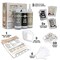 3 Pack Tie Dye Kit Including Tan & Charcoal Grey Dye - 3 Pack Black Tie Dye Kit with 6 Refills Soda Ash Included Gray Tie Dye Party Supplies - DIY a Trendy Monochromatic Look (Gray Fabric Dye)